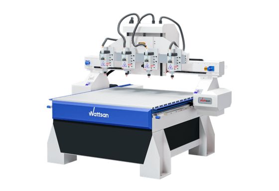 3D Фрезерный станок с ЧПУ с 4 шпинделями WATTSAN M1 1313 S4 NcStudio
