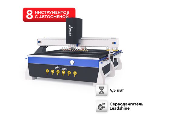 Фрезерный станок с автосменой инструмента с ЧПУ WATTSAN M3 2030